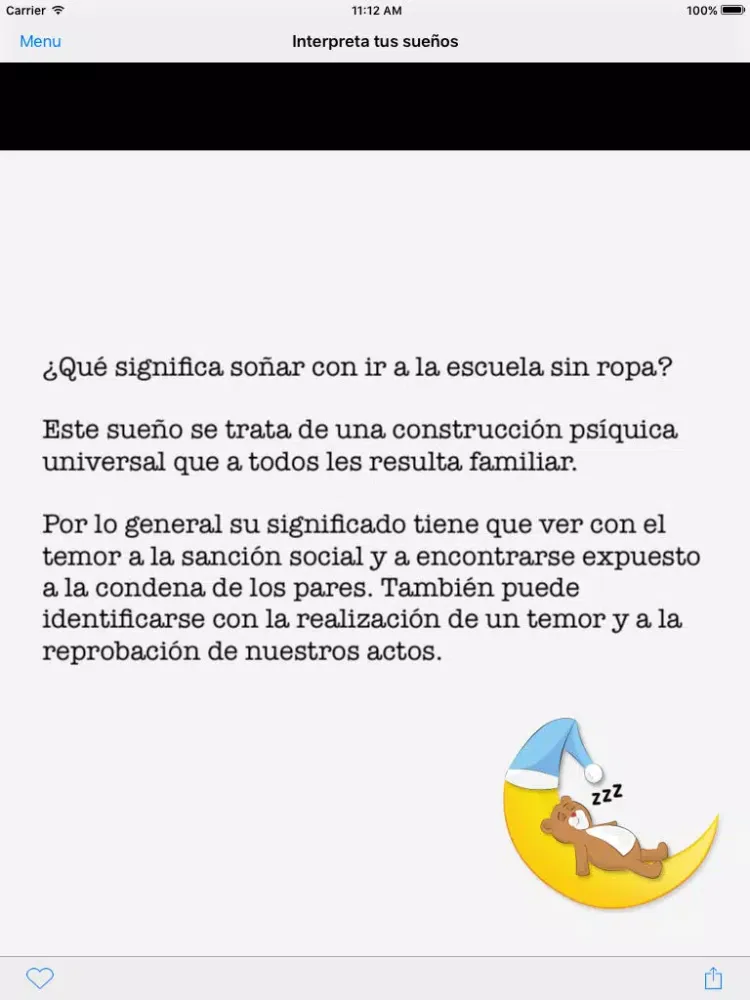 Interpreta tus sueños iPad  স্ক্রিনশট