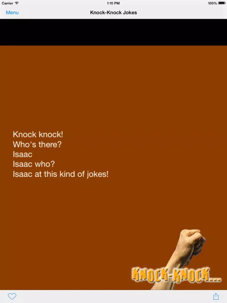 Zrzuty ekranu Knock-Knock Jokes! iPad 
