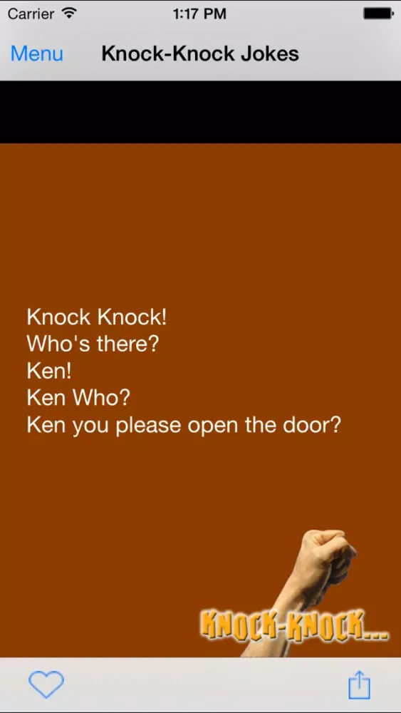 Zrzuty ekranu Knock-Knock Jokes!