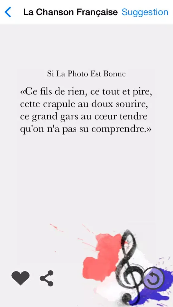 ภาพหน้าจอของ La Chanson Française