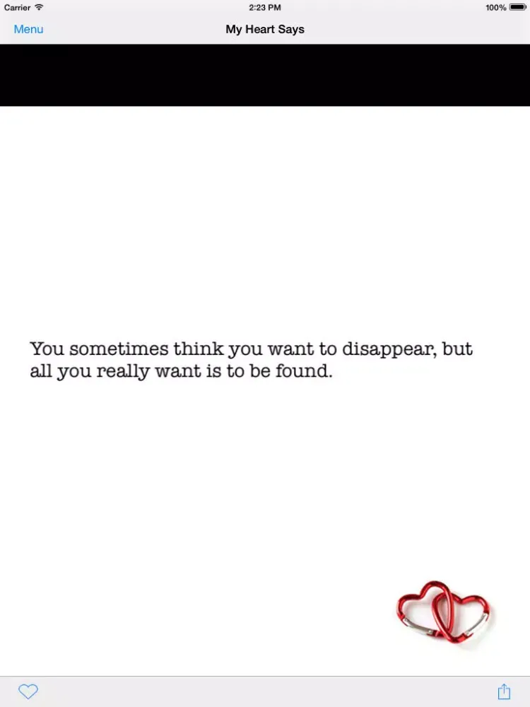 My Heart Says: Love Quotes iPad  スクリーンショット