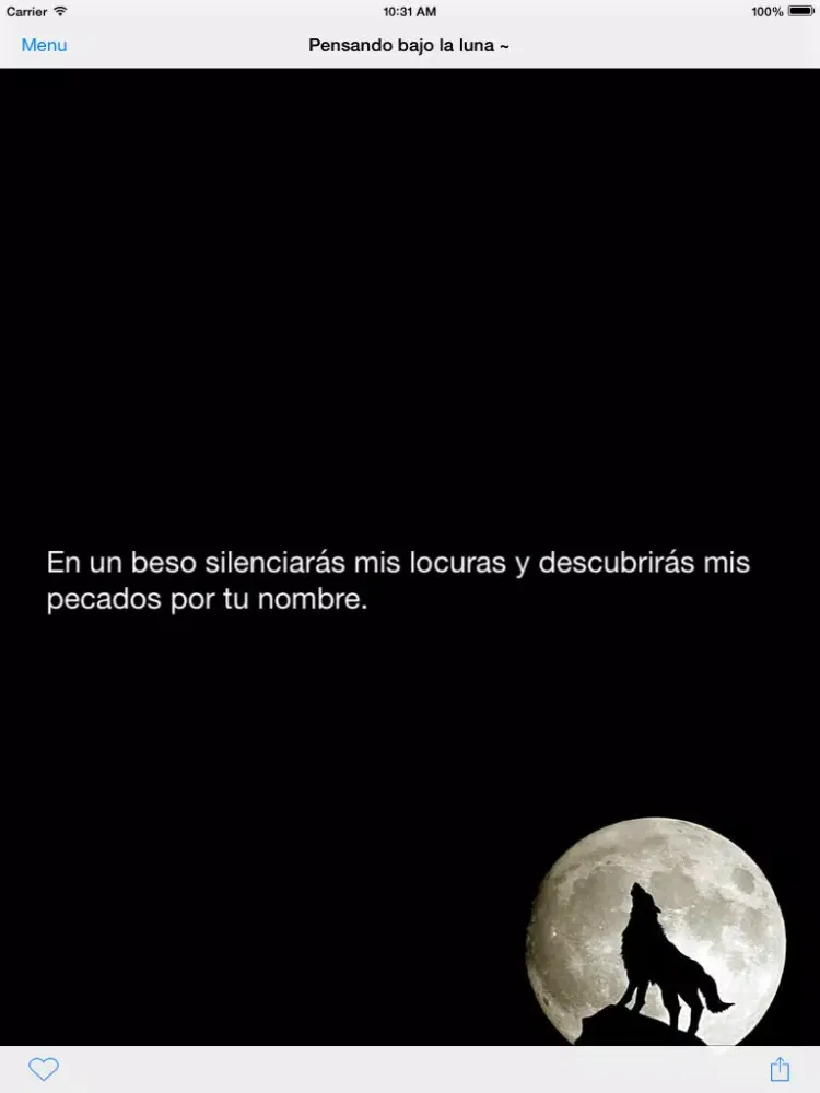 Capturas de tela do Pensando Bajo la Luna iPad 