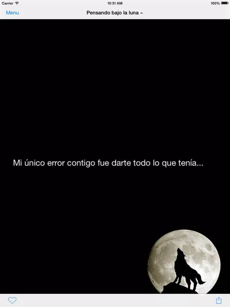 Capturas de tela do Pensando Bajo la Luna iPad 