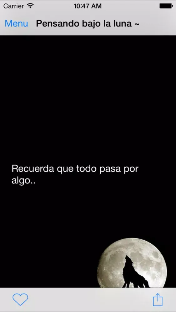 Capturas de tela do Pensando Bajo la Luna