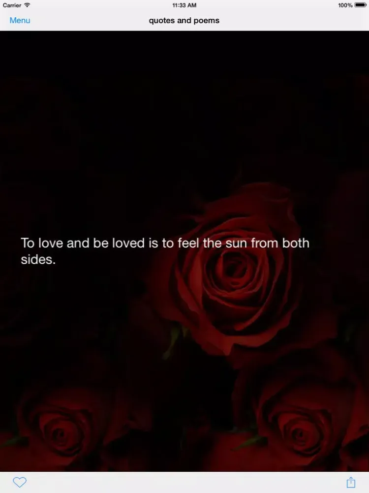 Quotes and Poems iPad  Screenshots
