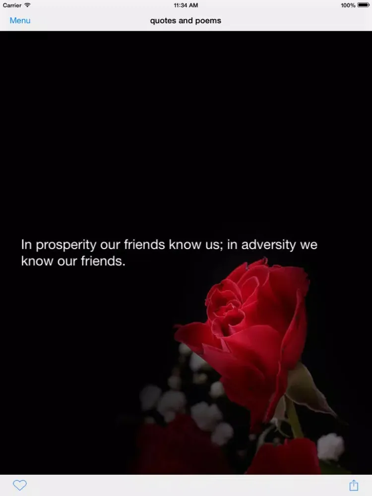 Quotes and Poems iPad  Screenshots