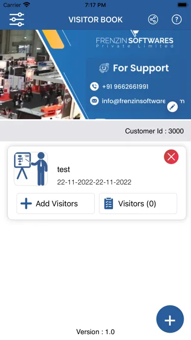 Capturas de pantalla de Visitor Book App