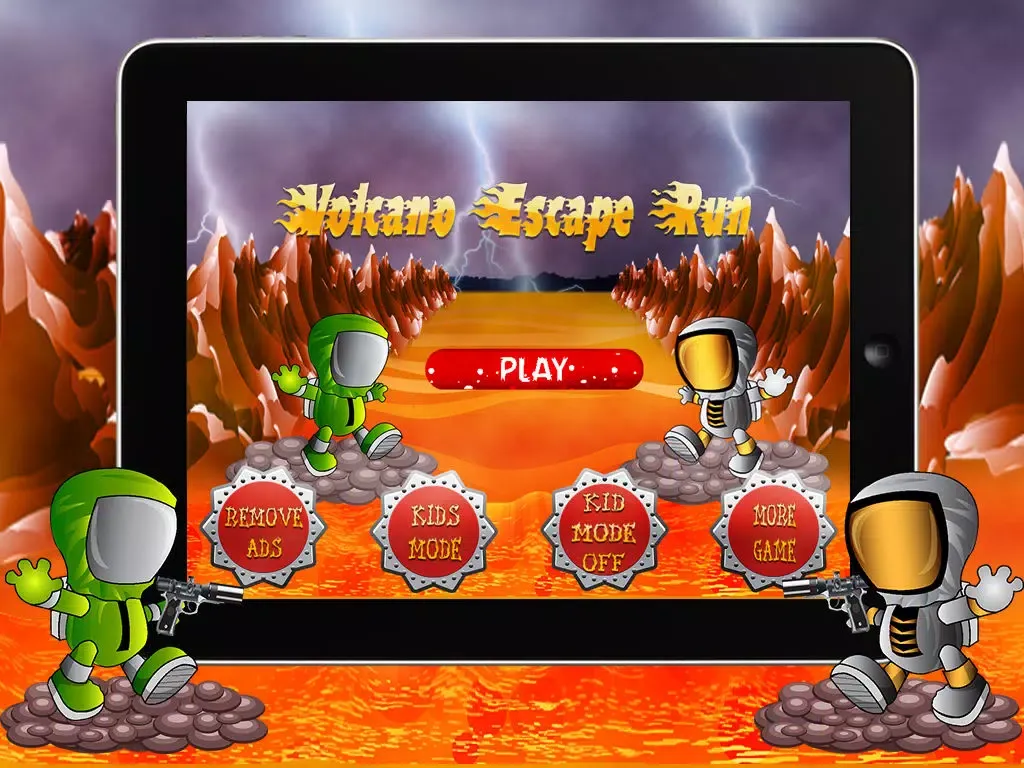 Volcano Escape Run iPad  Screenshots