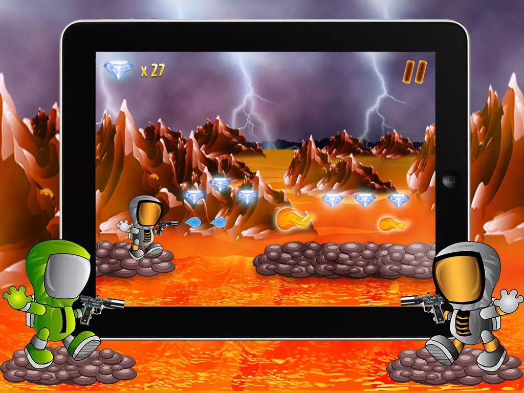 Volcano Escape Run iPad  Screenshots