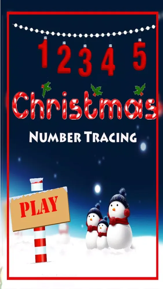 Christmas Number Tracing - Write 123 स्क्रीनशॉट