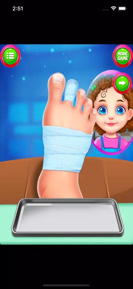 Screenshot di Nail foot doctor hospital game