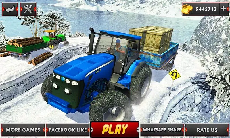 ภาพหน้าจอของ Farm Tractor Cargo Driving Sim