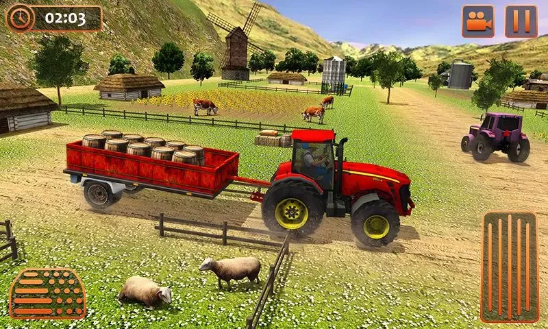 ภาพหน้าจอของ Farm Tractor Cargo Driving Sim