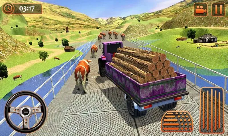 ภาพหน้าจอของ Farm Tractor Cargo Driving Sim
