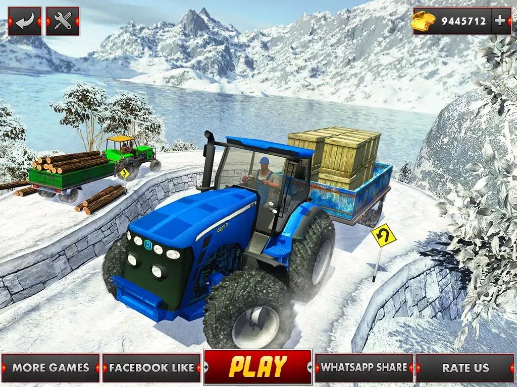 ภาพหน้าจอของ Farm Tractor Cargo Driving Sim