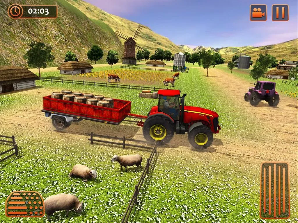 ภาพหน้าจอของ Farm Tractor Cargo Driving Sim