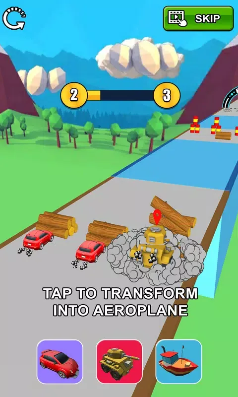 Capturas de tela do Epic Car Transform Race