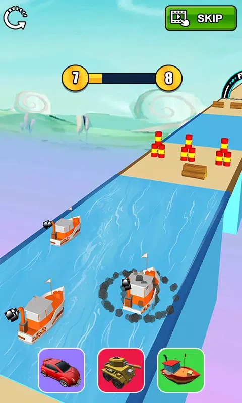 Capturas de tela do Epic Car Transform Race