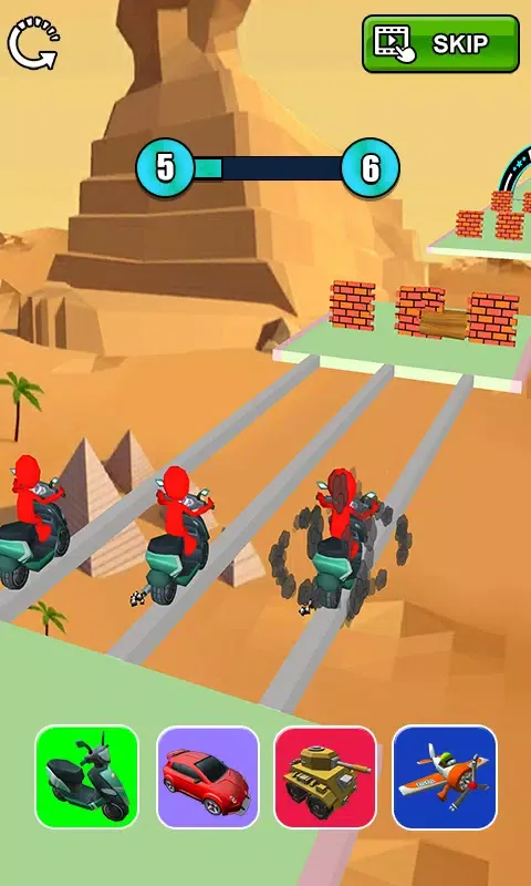 Capturas de tela do Epic Car Transform Race