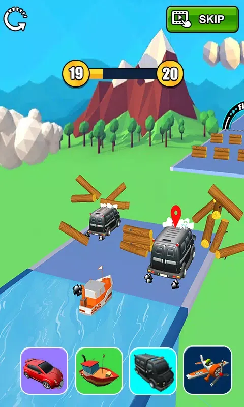 Capturas de tela do Epic Car Transform Race