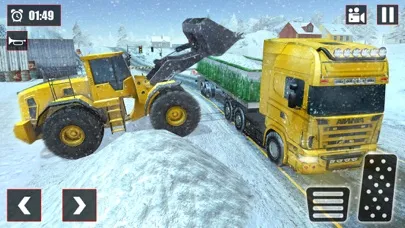 ภาพหน้าจอของ Snow Cargo Trailer Truck Drive
