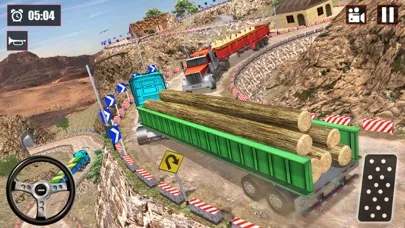 ภาพหน้าจอของ Snow Cargo Trailer Truck Drive