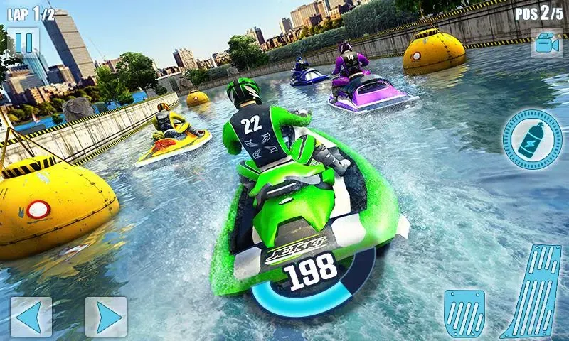 Capturas de tela do Water Jet Ski Boat Racing 3D