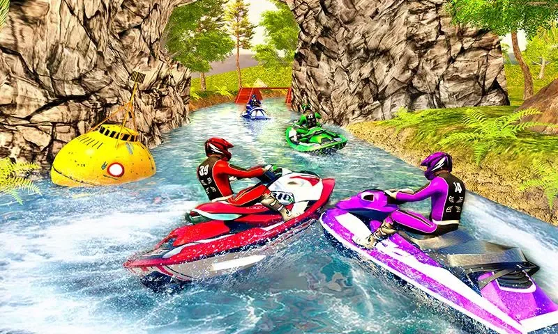 Capturas de tela do Water Jet Ski Boat Racing 3D