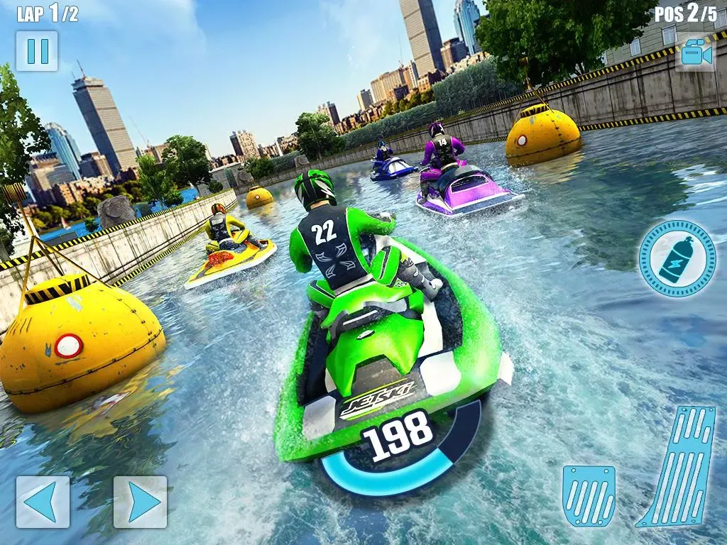 Capturas de tela do Water Jet Ski Boat Racing 3D