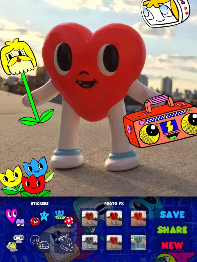 Tangkapan skrin Chris Uphues Sticker Page 3000 iPad 