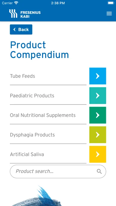 Fresenius Kabi Enteral App স্ক্রিনশট