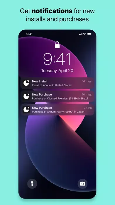 Capturas de pantalla de Pies - Realtime app analytics