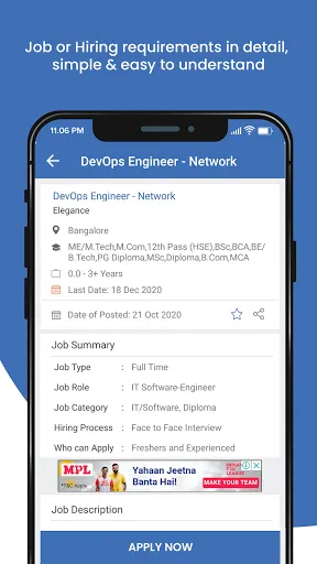 Freshersworld Walk-ins,Part ti Screenshots