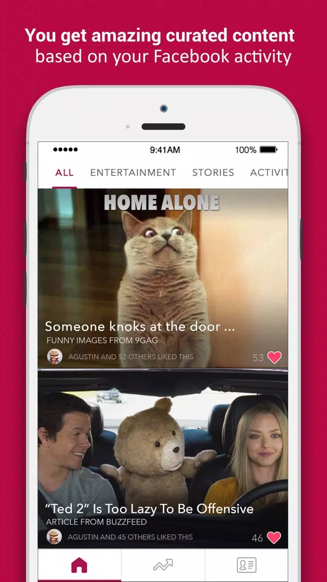Captures d'écran de FreshFeed - Your personalized feed of trending content, videos, gifs, news and more!