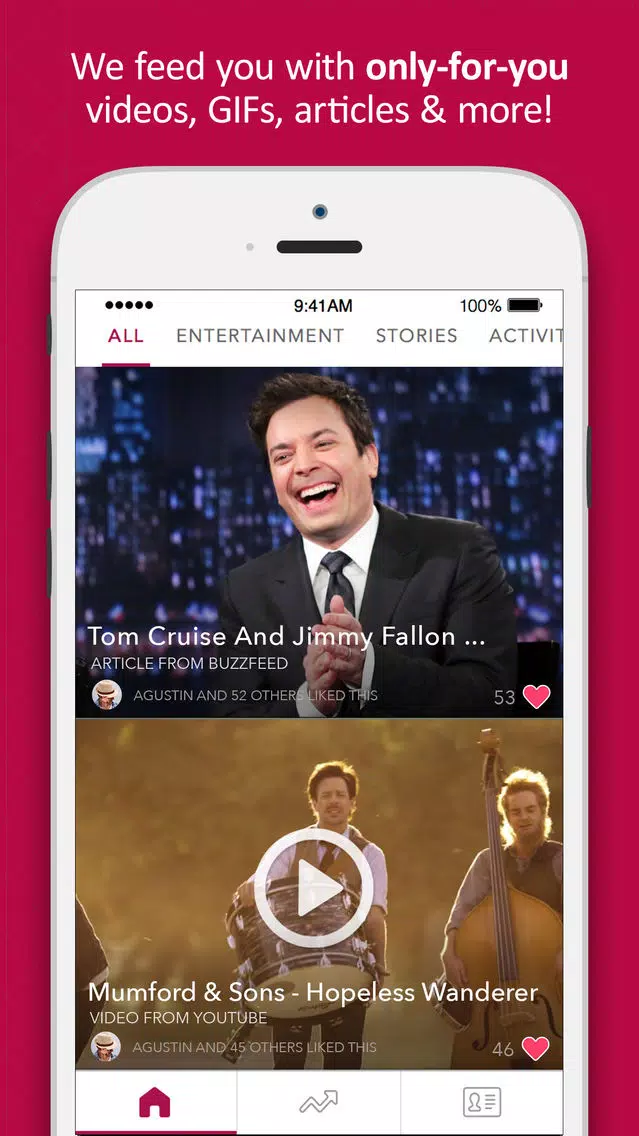 Captures d'écran de FreshFeed - Your personalized feed of trending content, videos, gifs, news and more!