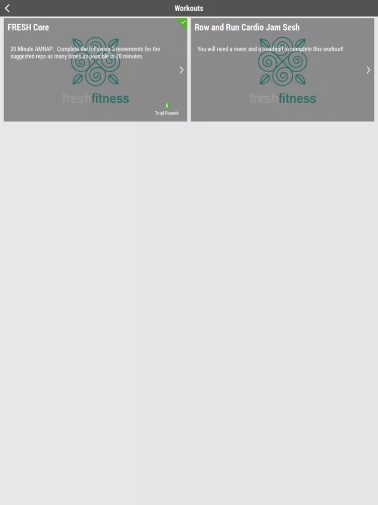 صور Fresh Fitness iPad 