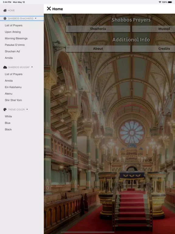 Read Along Siddur for Learning iPad Screenshots
