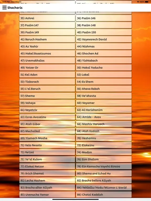 Read Along Siddur for Learning iPad Screenshots