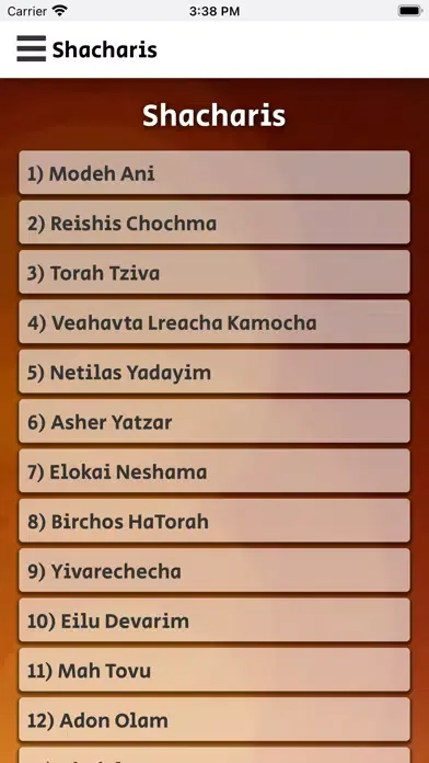 Read Along Siddur for Learning Screenshots