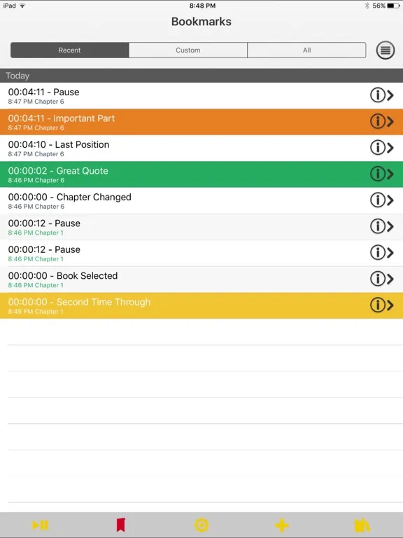 ภาพหน้าจอของ Bookmobile Audiobook Player iPad 