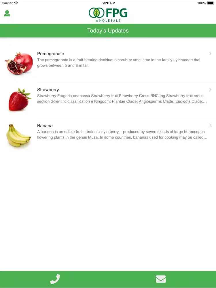 FPG Wholesale iPad 应用截图