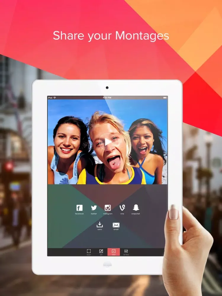 Video Merger Editor Pro by Vidstitch iPad  スクリーンショット
