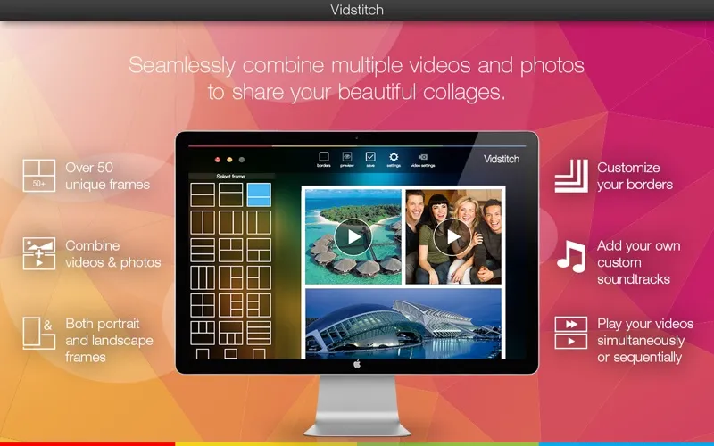 Скриншоты Vidstitch - Video and Picture Collage Frame