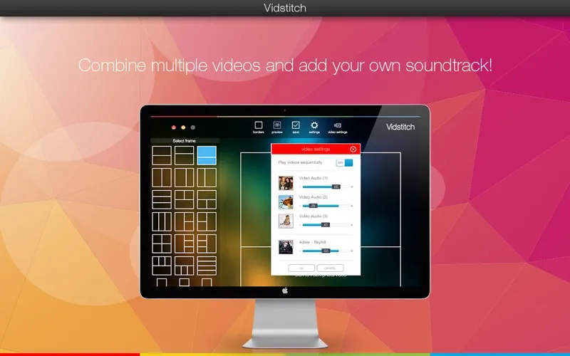 Скриншоты Vidstitch - Video and Picture Collage Frame