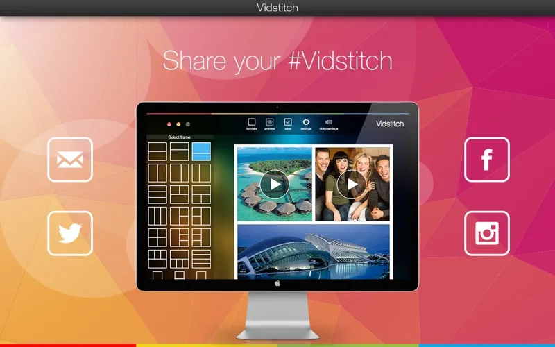 Скриншоты Vidstitch - Video and Picture Collage Frame