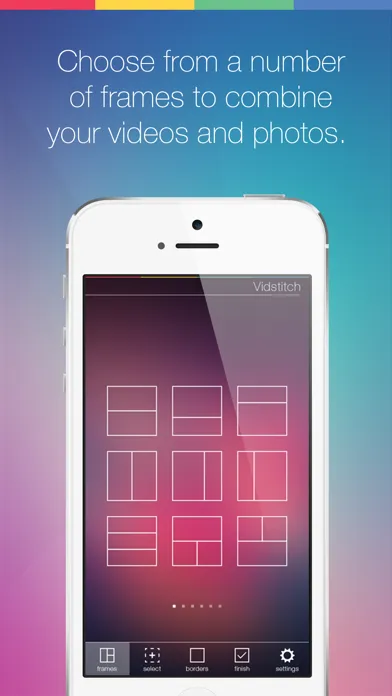 Vidstitch Frames for Instagram سکرین شاٹس