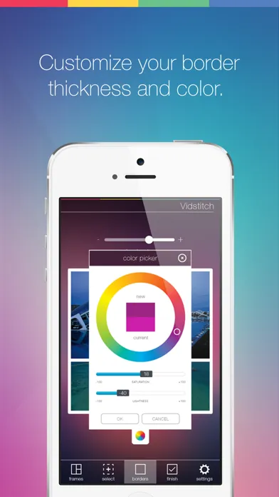 Vidstitch Frames for Instagram سکرین شاٹس