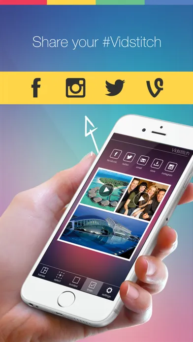 Vidstitch Frames for Instagram سکرین شاٹس