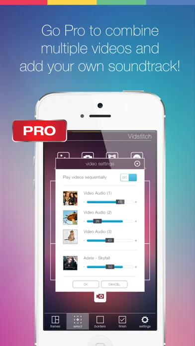 Vidstitch Frames for Instagram سکرین شاٹس
