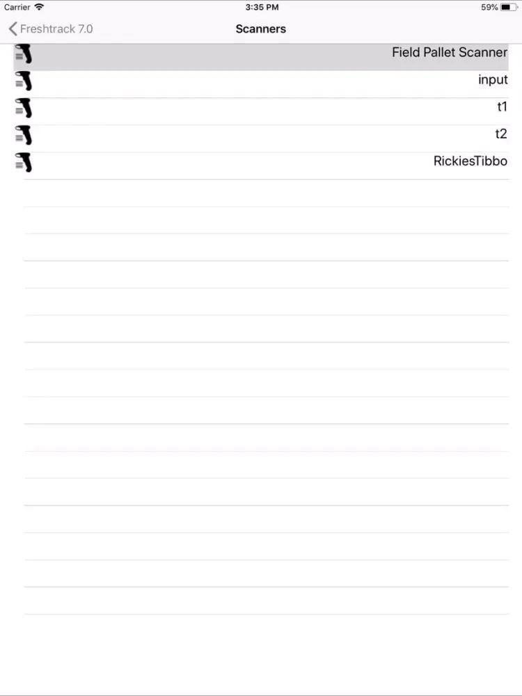 Capturas de pantalla de FTS Scanner iPad 